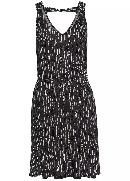 S.Oliver V-Neck Print Beach Dress 2 S.Oliver V-Neck Print Beach Dress - Image 2